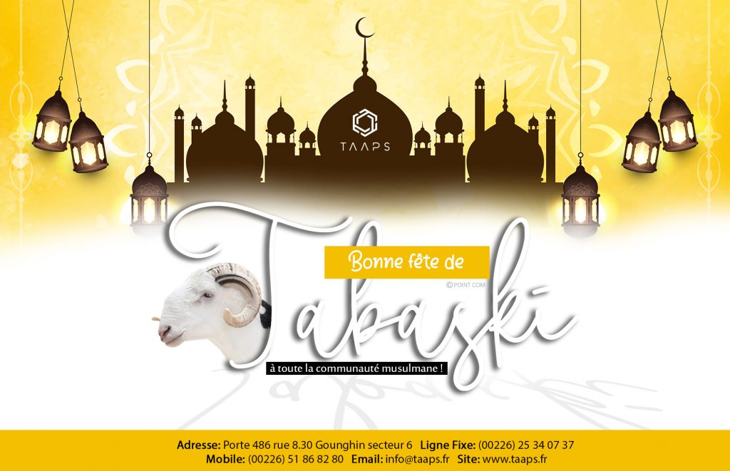 Bonne fête de la Tabaski à tous les fidèles musulmans! TAAPS